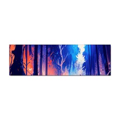 Winter Snow Mountain Fire Flame Sticker (bumper) by Ravend