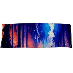 Winter Snow Mountain Fire Flame Body Pillow Case Dakimakura (two Sides)