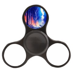 Winter Snow Mountain Fire Flame Finger Spinner by Ravend