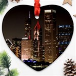 Chicago City Architecture Downtown Ornament (Heart) Front