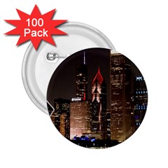 Chicago City Architecture Downtown 2.25  Buttons (100 pack) 