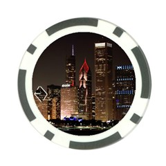 Chicago City Architecture Downtown Poker Chip Card Guard