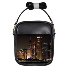 Chicago City Architecture Downtown Girls Sling Bag