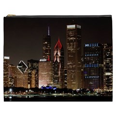 Chicago City Architecture Downtown Cosmetic Bag (XXXL)