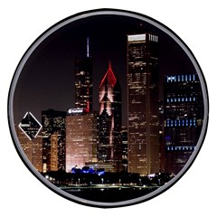 Chicago City Architecture Downtown Wireless Fast Charger(black) by Ravend