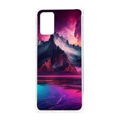 Ai Generated Mountain Ocean Lava Samsung Galaxy S20plus 6 7 Inch Tpu Uv Case by Ravend