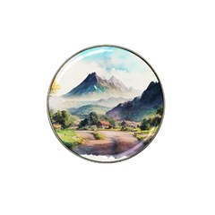 Countryside Trees Grass Mountain Hat Clip Ball Marker (4 Pack) by Ravend