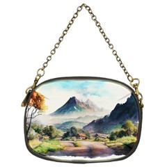 Countryside Trees Grass Mountain Chain Purse (two Sides) by Ravend