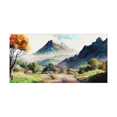 Countryside Trees Grass Mountain Yoga Headband by Ravend