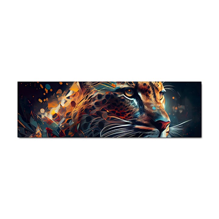 Leopard Feline Artwork Art Fantasy Sticker Bumper (10 pack)