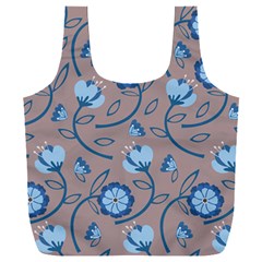 Flower Full Print Recycle Bag (xxl) by zappwaits