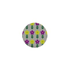 Pattern Flowers Art Creativity 1  Mini Buttons