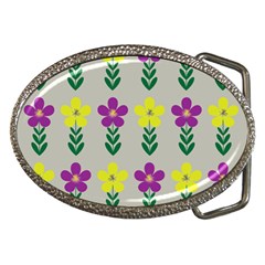 Pattern Flowers Art Creativity Belt Buckles