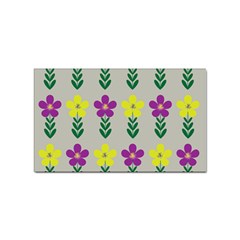 Pattern Flowers Art Creativity Sticker (Rectangular)