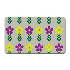 Pattern Flowers Art Creativity Magnet (Rectangular)