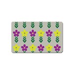 Pattern Flowers Art Creativity Magnet (Name Card) Front