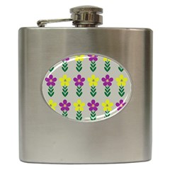 Pattern Flowers Art Creativity Hip Flask (6 oz)