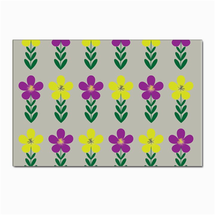 Pattern Flowers Art Creativity Postcards 5  x 7  (Pkg of 10)