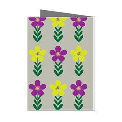 Pattern Flowers Art Creativity Mini Greeting Cards (pkg Of 8) by Uceng