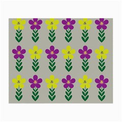 Pattern Flowers Art Creativity Small Glasses Cloth