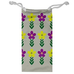 Pattern Flowers Art Creativity Jewelry Bag