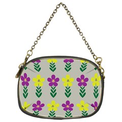 Pattern Flowers Art Creativity Chain Purse (One Side)