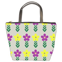 Pattern Flowers Art Creativity Bucket Bag