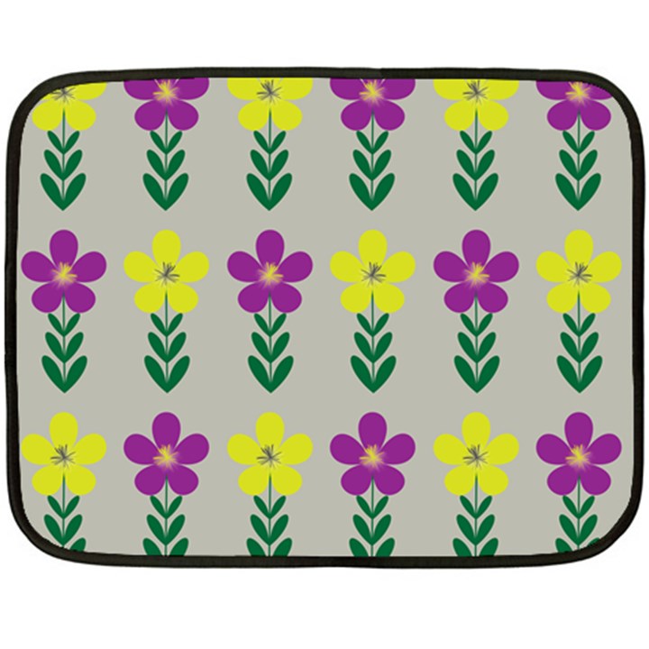 Pattern Flowers Art Creativity Fleece Blanket (Mini)