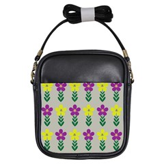 Pattern Flowers Art Creativity Girls Sling Bag