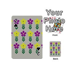 Pattern Flowers Art Creativity Playing Cards 54 Designs (Mini)