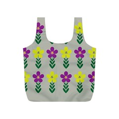 Pattern Flowers Art Creativity Full Print Recycle Bag (S)