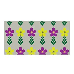 Pattern Flowers Art Creativity Satin Wrap 35  X 70  by Uceng