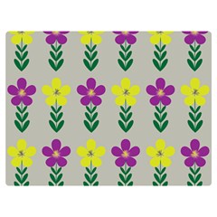 Pattern Flowers Art Creativity One Side Premium Plush Fleece Blanket (extra Small) by Uceng