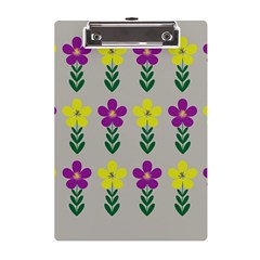 Pattern Flowers Art Creativity A5 Acrylic Clipboard by Uceng