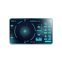 Sci Fi Computer Screen Magnet (name Card)