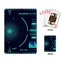 Sci Fi Computer Screen Playing Cards Single Design (rectangle)