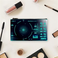 Sci Fi Computer Screen Cosmetic Bag (small) by Uceng