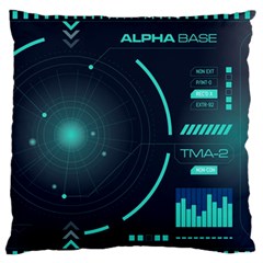 Sci Fi Computer Screen Standard Premium Plush Fleece Cushion Case (one Side) by Uceng