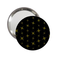 Symbols Gold Background Metallic 2 25  Handbag Mirrors by Uceng