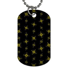 Symbols Gold Background Metallic Dog Tag (one Side) by Uceng