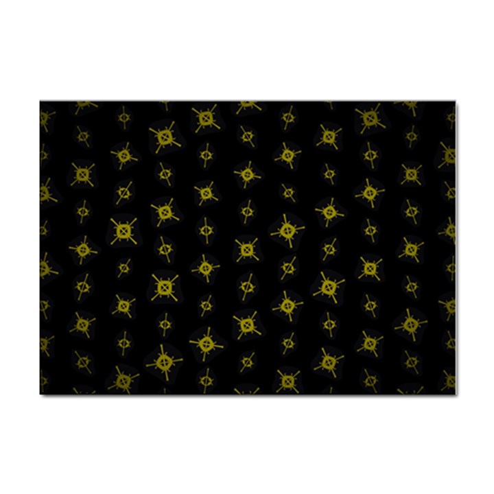 Symbols Gold Background metallic Sticker A4 (100 pack)