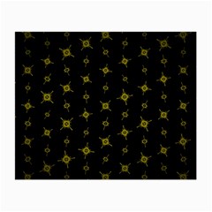 Symbols Gold Background Metallic Small Glasses Cloth by Uceng