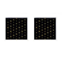 Symbols Gold Background Metallic Cufflinks (square) by Uceng