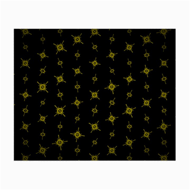 Symbols Gold Background metallic Small Glasses Cloth (2 Sides)