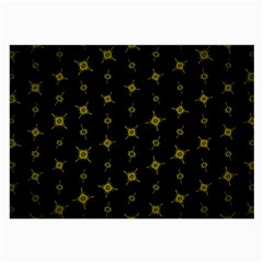 Symbols Gold Background Metallic Large Glasses Cloth (2 Sides) by Uceng