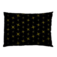 Symbols Gold Background Metallic Pillow Case by Uceng