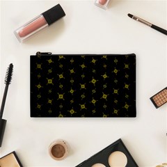 Symbols Gold Background Metallic Cosmetic Bag (small) by Uceng