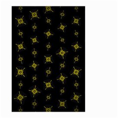 Symbols Gold Background Metallic Small Garden Flag (two Sides) by Uceng