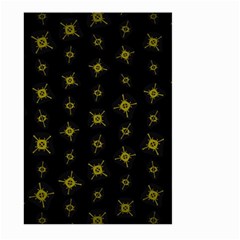 Symbols Gold Background Metallic Large Garden Flag (two Sides) by Uceng