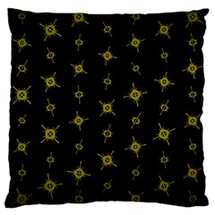 Symbols Gold Background Metallic Large Cushion Case (two Sides) by Uceng